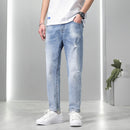 Fashion Simple Men's Small Feet Jeans. Denim,Jeans,Small Feet