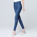 Fashion Simple Ladies Ice Silk Soft Jeans.