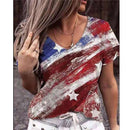 Women's Summer Print Pattern Top Short Sleeved T-Shirt. Floral,Shirt,top