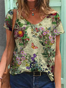 Foreign Trade Tie-Dye Printing Loose Amazon Women's Blouse. Shirt,Tie-dye,top