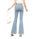 Spring New Ladies High-waisted Korean Jeans.
