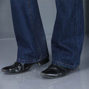 Men's Flared Long Loose Fit Jeans. Denim,Flare,Jeans,Long,Loose