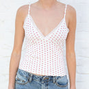 Ladies Simple Summer Love Printed Camisole. Cotton,top