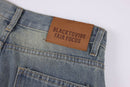 Men's And Women's Same Style American Make Old Ripped Straight Casual Jeans. ripped,Straight,Unisex,Worn