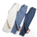 Fleece Jeans Women's Loose Straight-leg Pants. Jeans