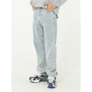 Paint Splash Straight Loose Jeans. Denim,Jeans,Loose,Paint,Straight