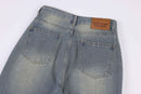 Men's And Women's Same Style American Make Old Ripped Straight Casual Jeans. ripped,Straight,Unisex,Worn