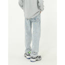 Paint Splash Straight Loose Jeans. Denim,Jeans,Loose,Paint,Straight