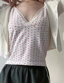 Ladies Simple Summer Love Printed Camisole. Cotton,top