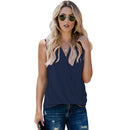 Solid Color V-neck Bottoming Ladies Vest. Shirt,Sleeveless,top,V-Neck