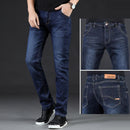 Fleece Lined Autumn And Winter Men's Jeans Straight Loose Plus Size. Fleece,Jeans,Lined,Loose,Straight