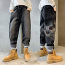 Boys Plush Fleece Jeans. Jeans