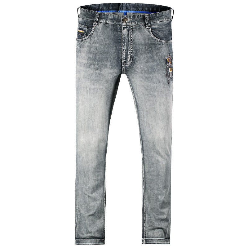 Men's Fashion Loose Straight-Leg Jeans. Denim,Jeans,Loose,Straight