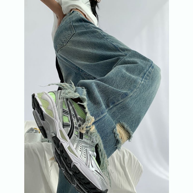 Design Sense Vintage Ripped Jeans For Women. Jeans