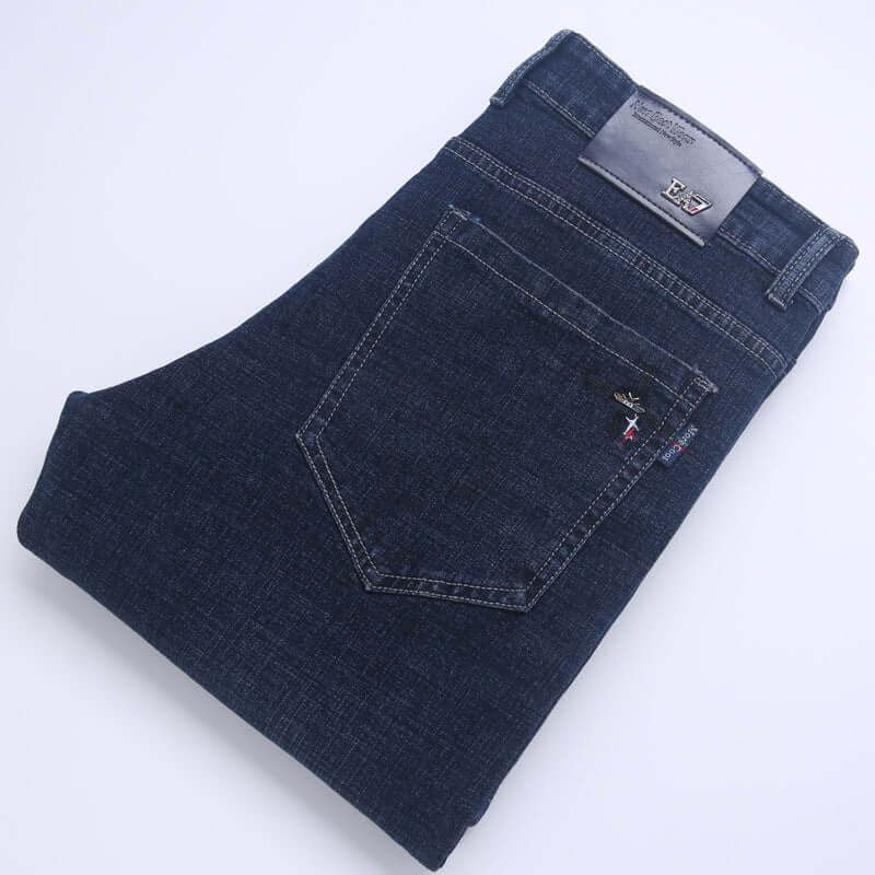 Jeans men's straight loose. Cotton,Denim,Jeans