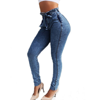 Women's Fringe Waist Jeans.