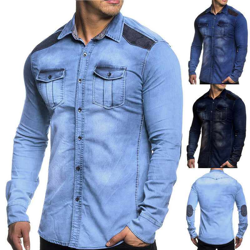 Patch Denim Shirt.