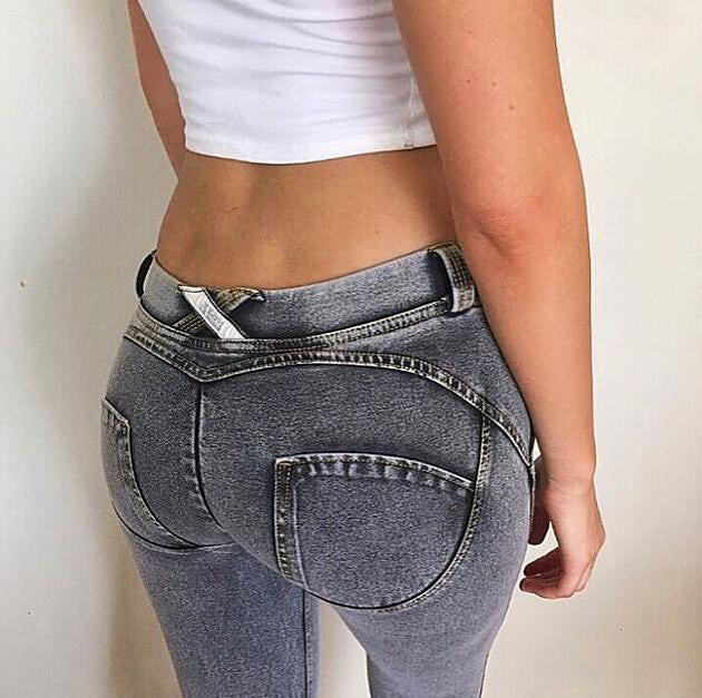 Women's Italy Style, Peach and Hip Jeans.