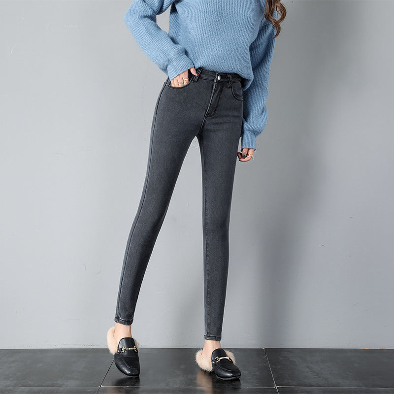 Korean Style Student High Waist Jeans Women.