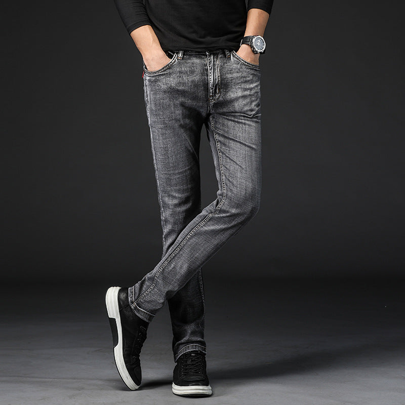 Fashion Men's Slim Straight-Leg Jeans. Dark,Denim,Slim,Straight