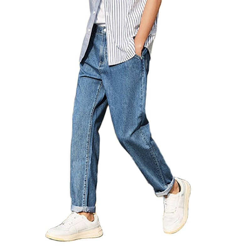 Denim Jeans Men New Loose Cotton Jeans Man Autumn Tap. Denim,Jeans,Loose