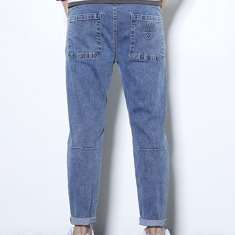 Fashion Simple Men's Small Feet Jeans. Denim,Jeans,Small Feet