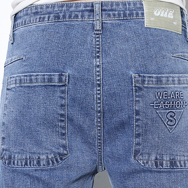 Fashion Simple Men's Small Feet Jeans. Denim,Jeans,Small Feet