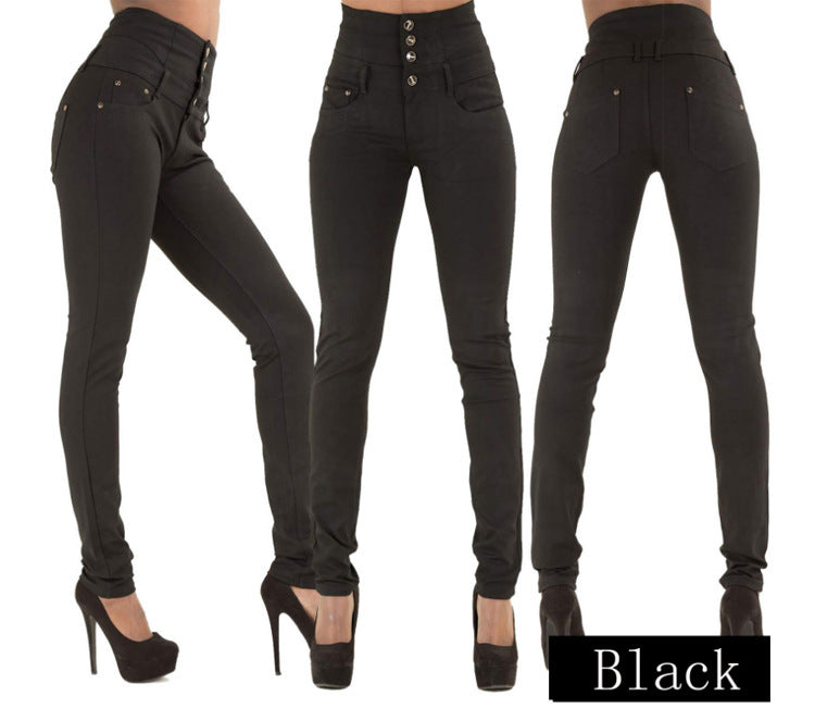 Fashion Elastic High Waist Jeans Women Pencil. Jeans