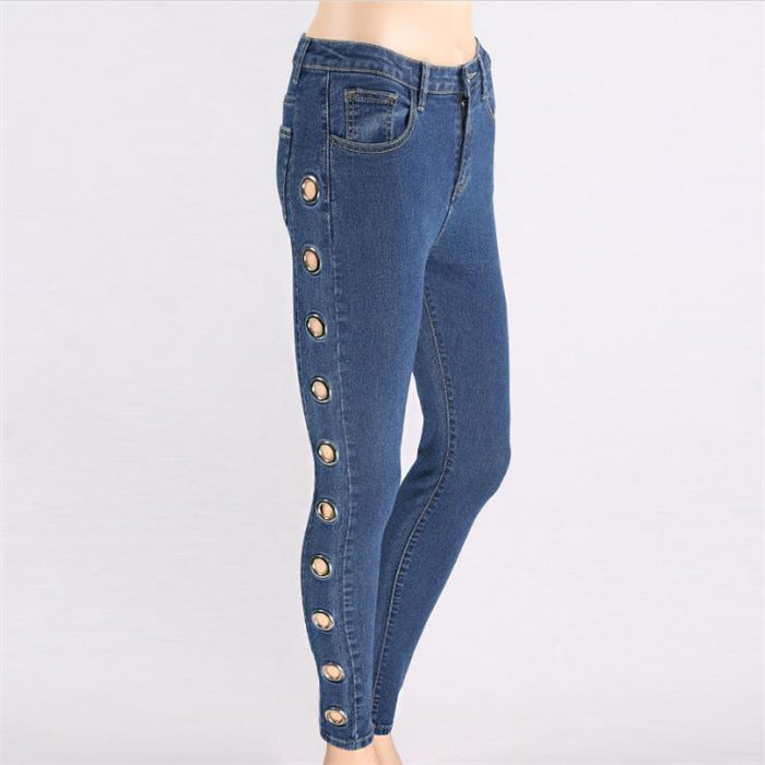 Fashion Tight Hoop Jeans For Women. Jeans