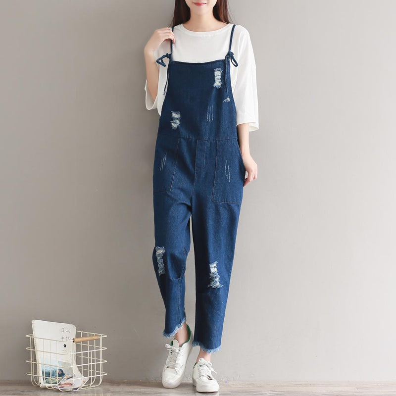 Women's Jumpsuit Denim Romper Overalls.