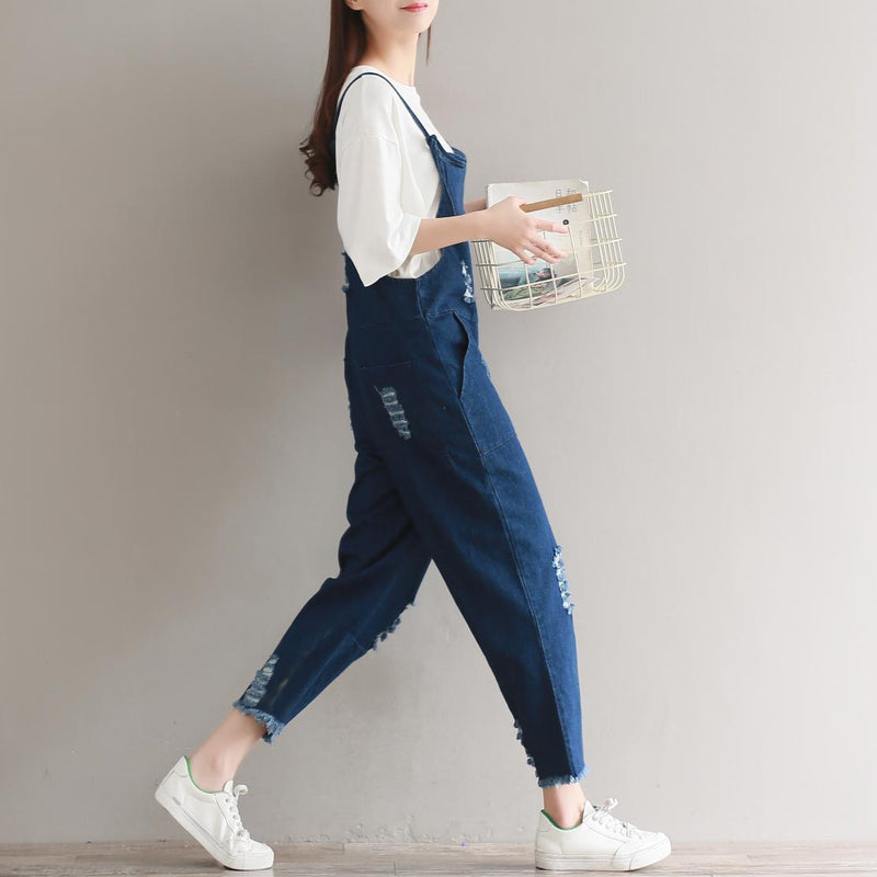 Women's Jumpsuit Denim Romper Overalls.