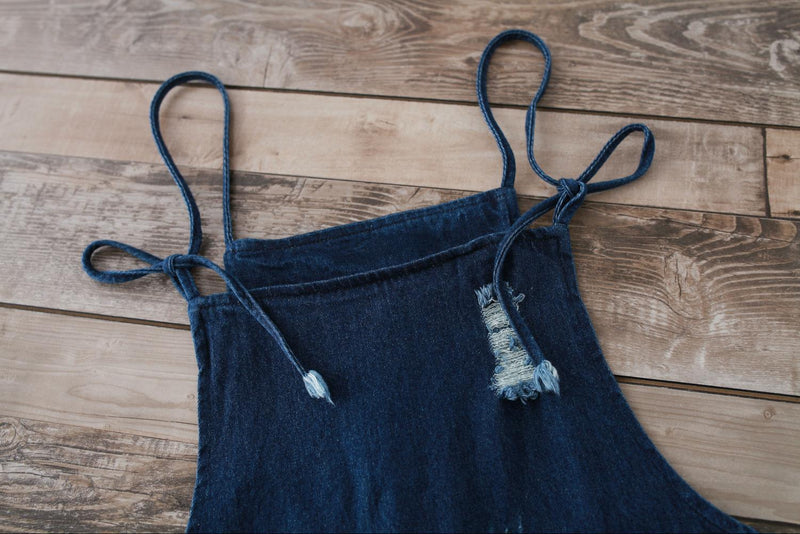 Women's Jumpsuit Denim Romper Overalls.