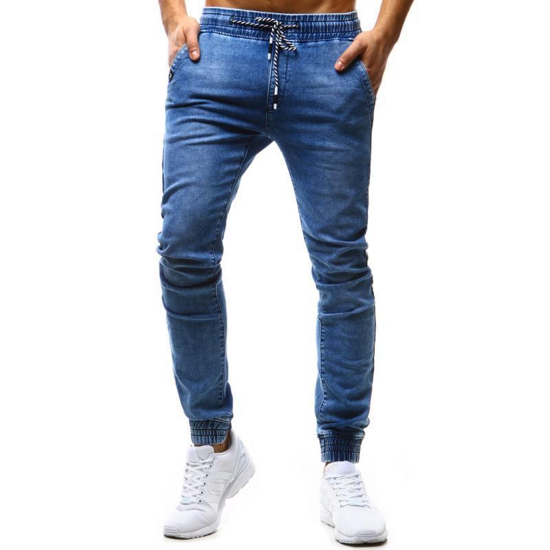 Men's Casual Small Feet Jeans - Solid Color, Retro, Slim Stretch. Retro,Slim,Small Feet,Stretch