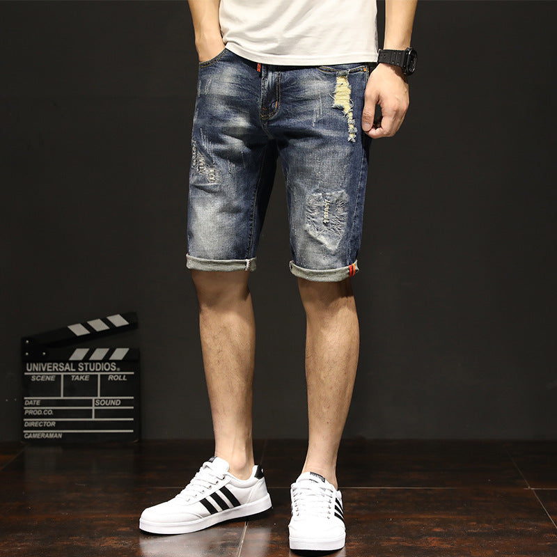 New Elastic Summer Men's Casual Jeans. Denim,Jeans,Stretch