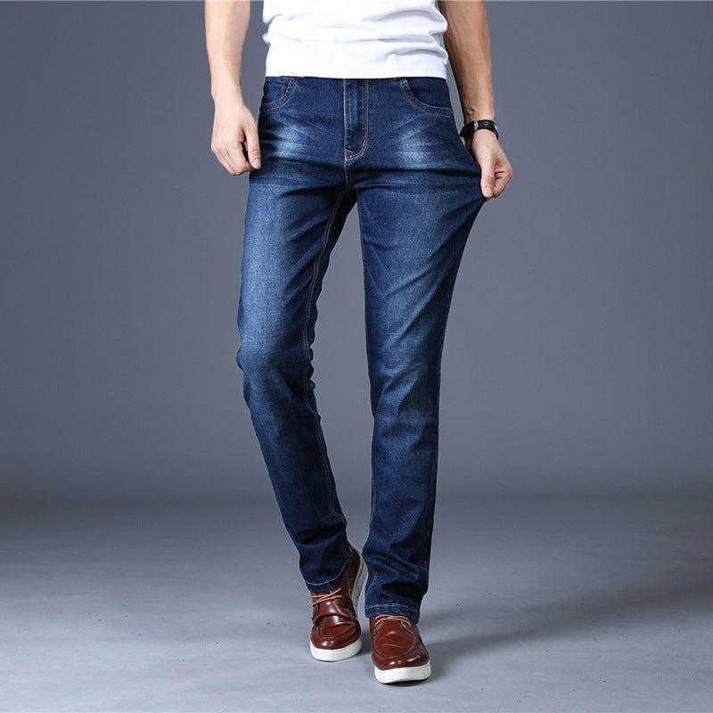 Men's Slim Straight-leg Stretch Jeans