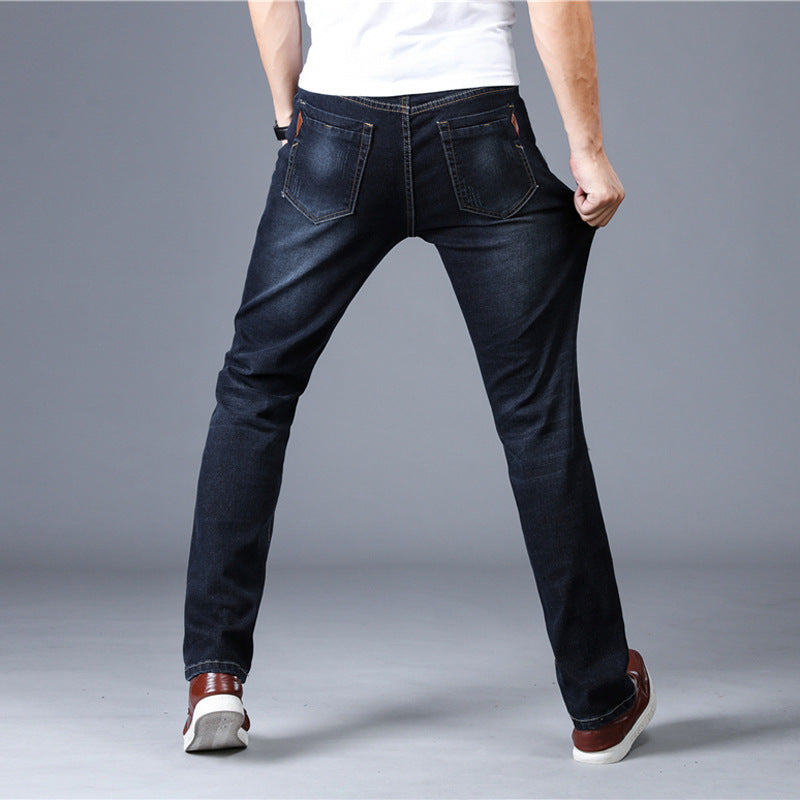 Men's Slim Straight-leg Stretch Jeans