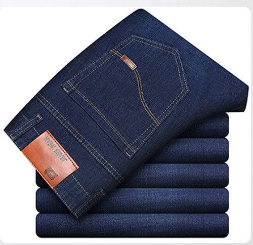 Men's Slim Straight-leg Stretch Jeans
