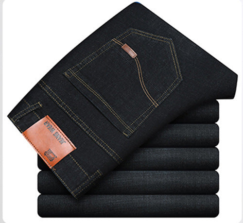 Men's Slim Straight-leg Stretch Jeans