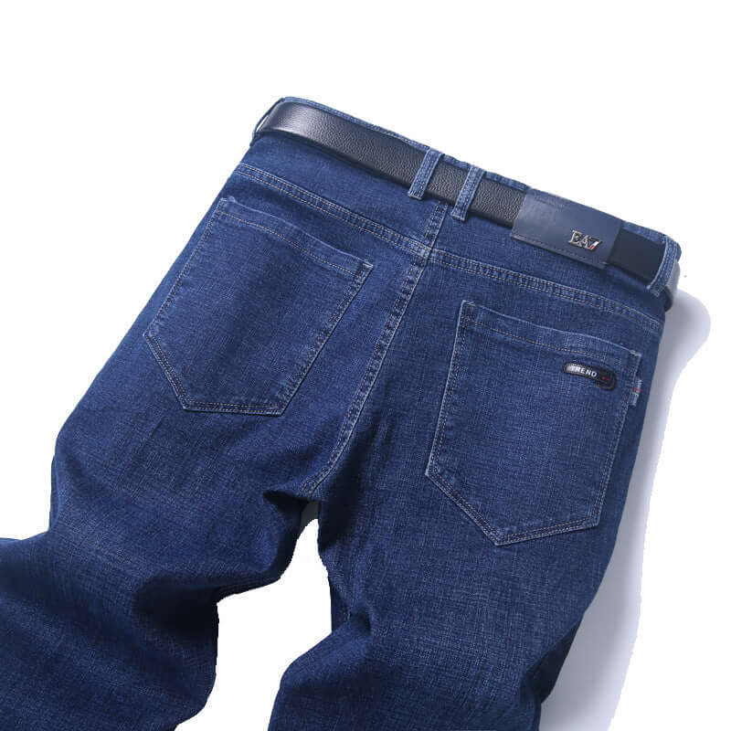 Jeans men's straight loose. Cotton,Denim,Jeans