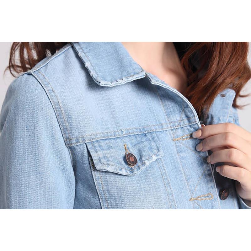 Fashion Slim Fit Short Ladies Denim Jacket. Cotton,Denim,Jacket