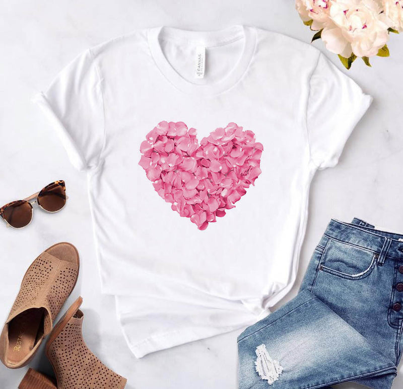 Personalized Letter Print Ladies T-shirt. Printed,T-Shirt,top