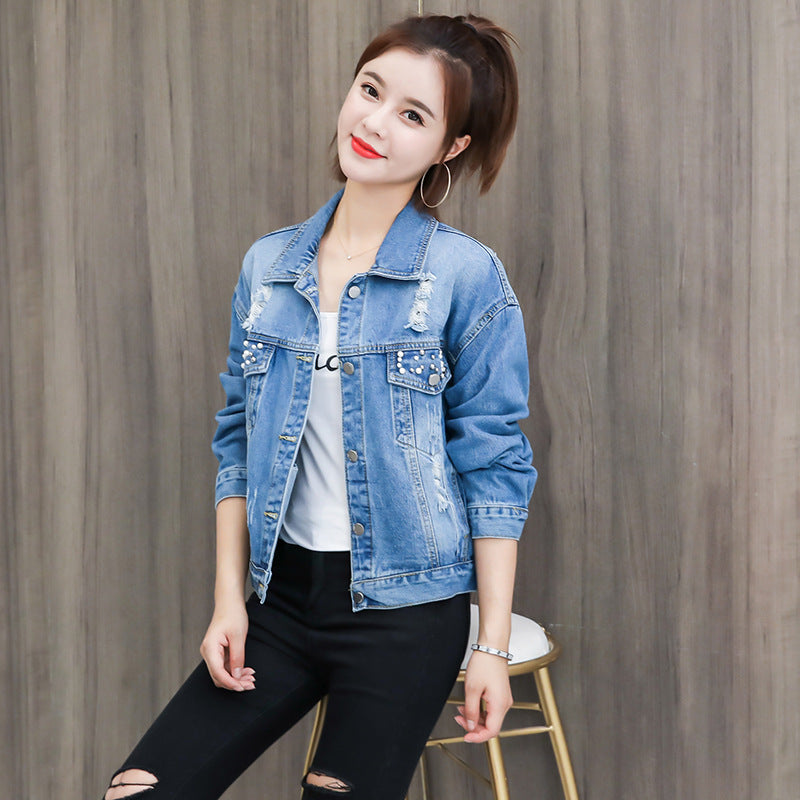 Short denim jacket