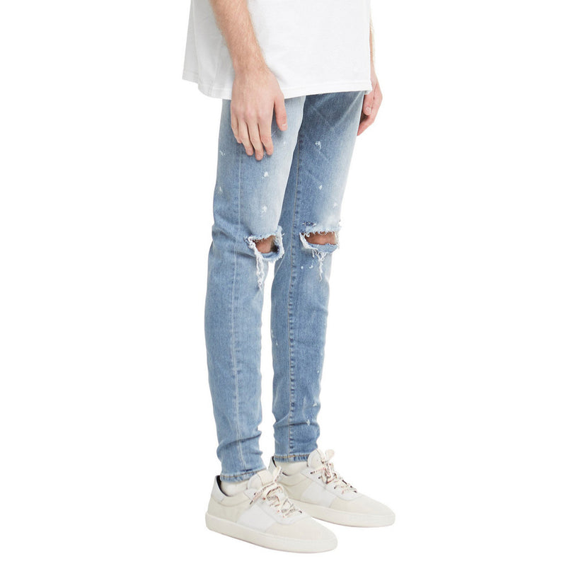 Fashion Trendy Brand Personality Ripped Male Jeans. Denim,Jeans,ripped