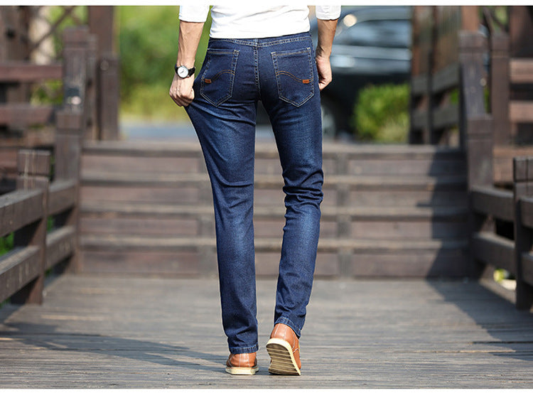 Stretch Straight Leg Jeans. Denim,Jeans,Straight,Stretch