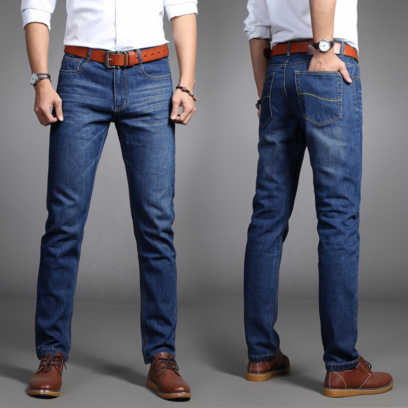 Men's Summer Wear-resistant Jeans. Denim,Jeans,Straight