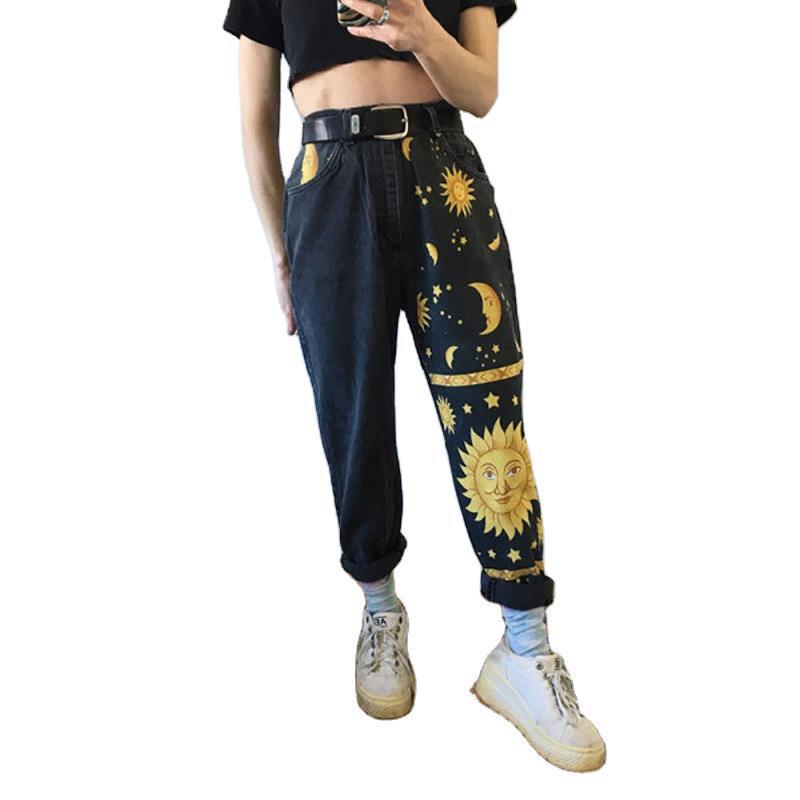 Digital Print Jeans. Cotton,Denim,Jeans,Printed