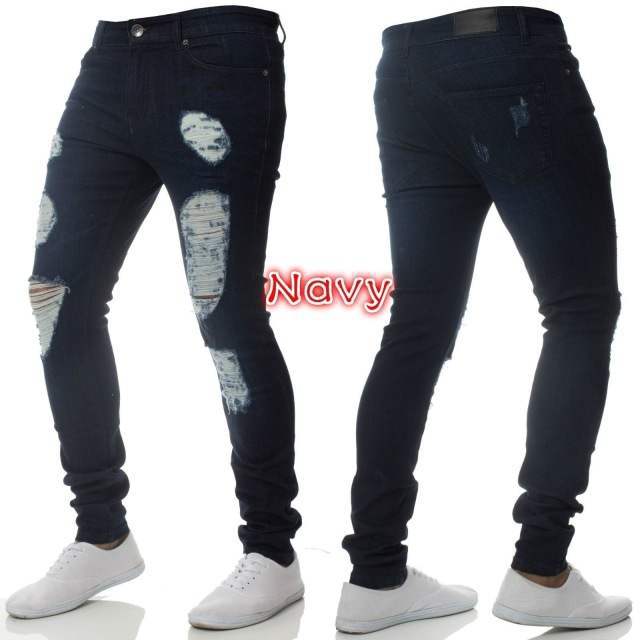 Jeans For Men - Spring Ripped Blue/Black/Grey. Denim,Jeans,ripped