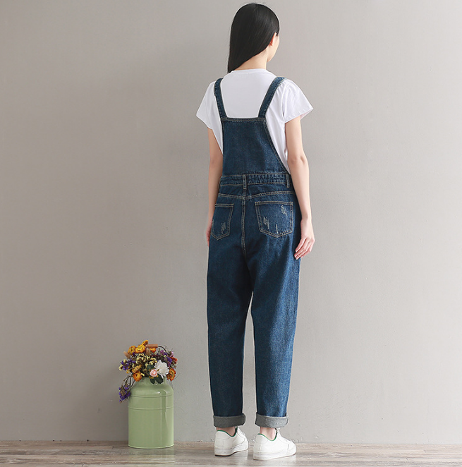 Women's Jumpsuit Denim Romper Overalls.