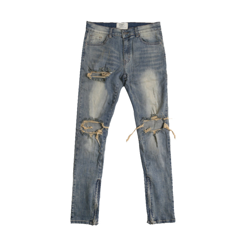 Men’s Rip Knee Jeans. Cotton,Denim,Jeans,Patch,ripped