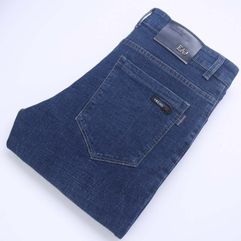 Jeans men's straight loose. Cotton,Denim,Jeans